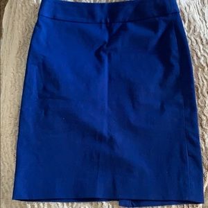 Banana Republic Cobalt Blue Pencil Skirt